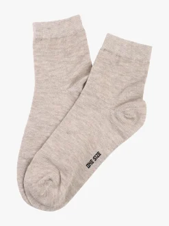 Enrico Coveri Calze corte donna in caldo cotone - khaki