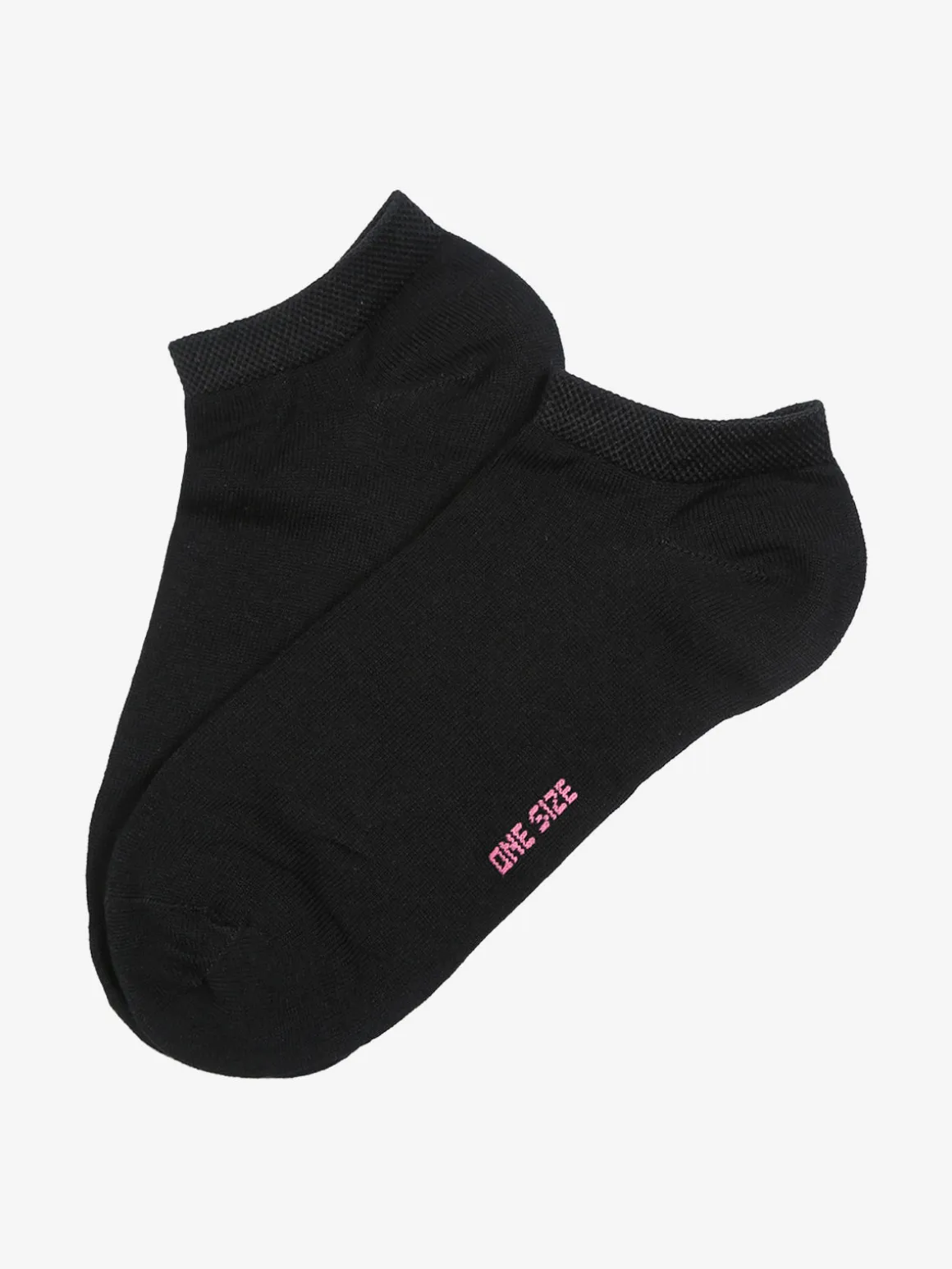 Enrico Coveri Calze corte sneaker da donna in cotone mercerizzato - nero