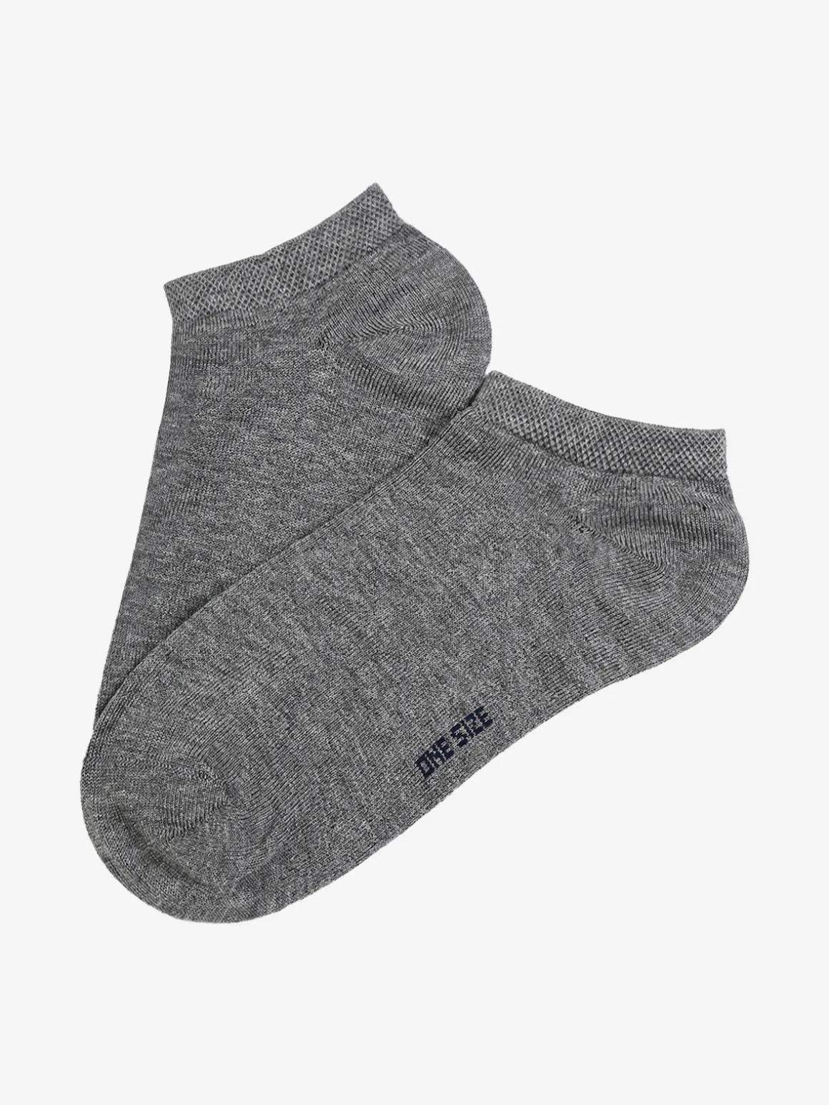 Enrico Coveri Calze corte sneaker da donna in cotone mercerizzato - grigio