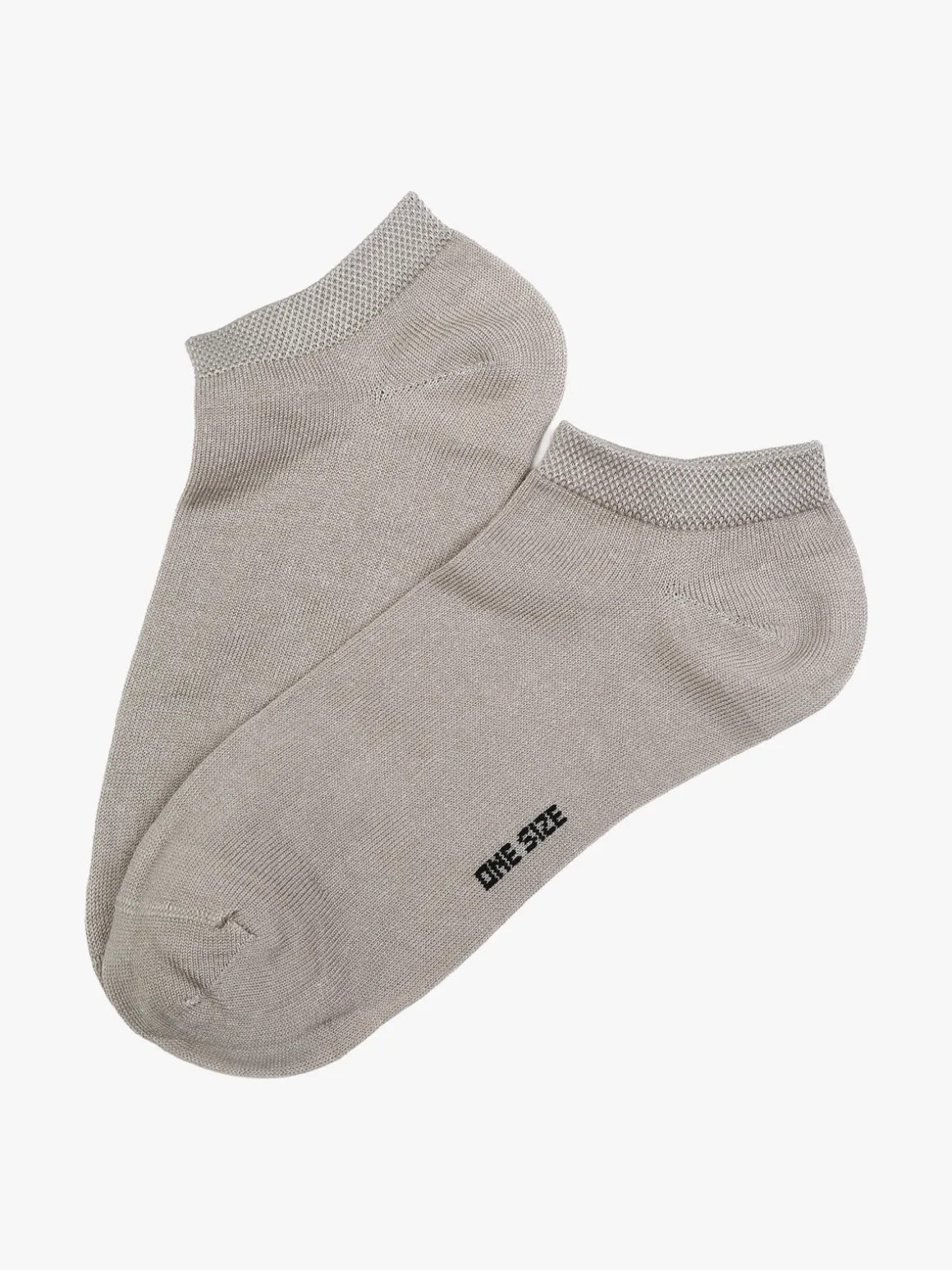 Enrico Coveri Calze corte sneaker da donna in cotone mercerizzato - fango