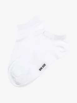 Enrico Coveri Calze corte sneaker da donna in cotone mercerizzato - bianco