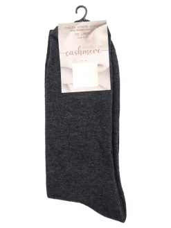 Enrico Coveri Calze corte uomo in misto cashmere - grigio scuro