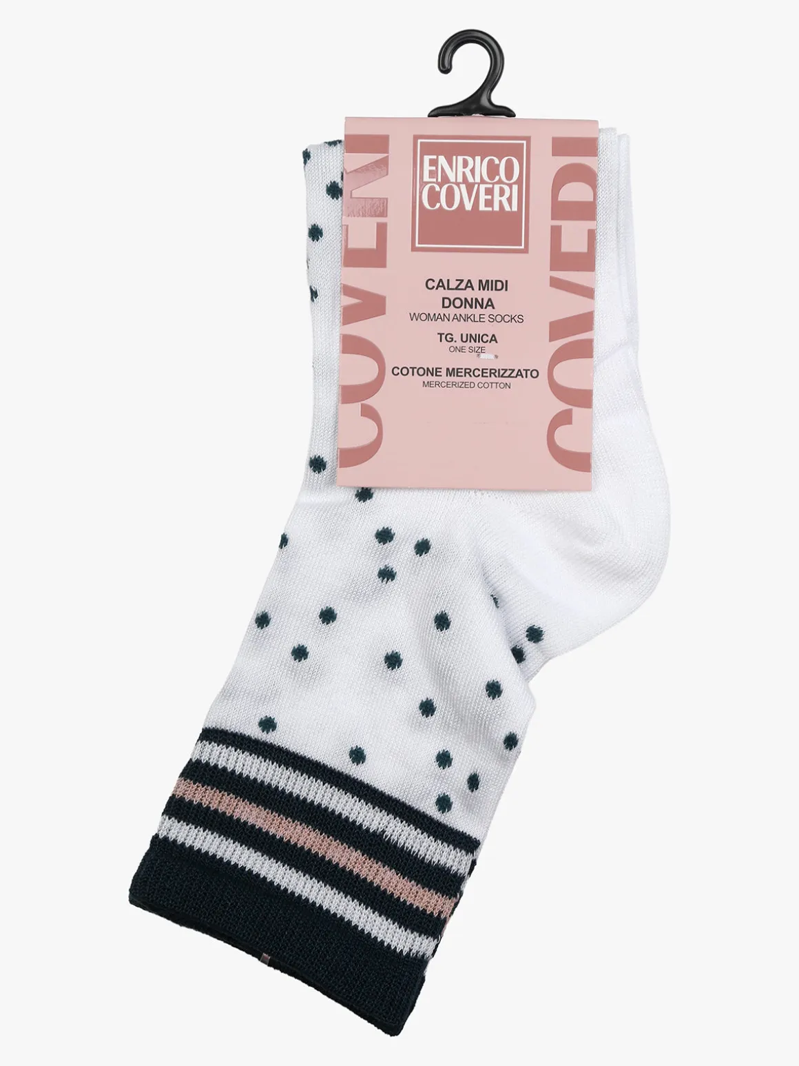 Enrico Coveri Calze da donna midi a pois - bianco