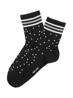 Enrico Coveri Calze donna midi a pois - nero