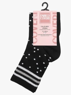 Enrico Coveri Calze donna midi a pois - nero