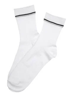 Enrico Coveri Calze donna midi a costine - bianco