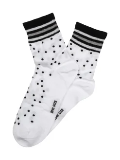 Enrico Coveri Calze donna midi a pois - bianco