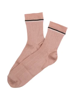 Enrico Coveri Calze donna midi a costine - rosa