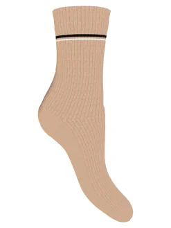 Enrico Coveri Calze donna midi a costine - rosa