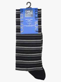 Enrico Coveri Calze lunghe da uomo in cotone mercerizzato