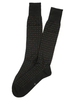 Enrico Coveri Calze lunghe da uomo in filo di scozia con stampe