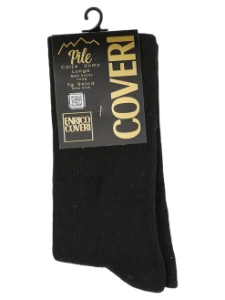 Enrico Coveri Calze lunghe da uomo in pile - nero