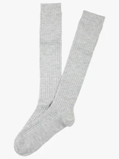 Enrico Coveri Calze lunghe donna misto lana - grigio chiaro