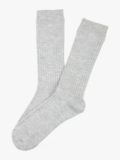 Enrico Coveri Calze midi donna misto lana - grigio chiaro