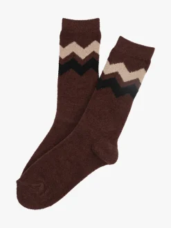 Enrico Coveri Calze midi donna invernali morbide - marrone