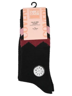 Enrico Coveri Calze midi donna invernali morbide - bordeaux
