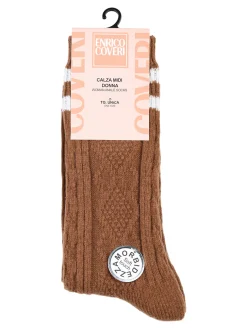 Enrico Coveri Calze midi donna invernali - marrone