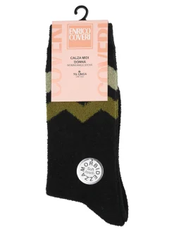 Enrico Coveri Calze midi donna invernali morbide - verde
