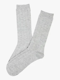 Enrico Coveri Calze midi donna misto lana - grigio chiaro