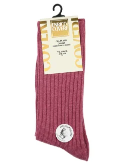 Enrico Coveri Calze midi donna misto lana - fuxia