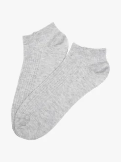 Enrico Coveri Calze sneakers da donna in cotone mercerizzato - grigio