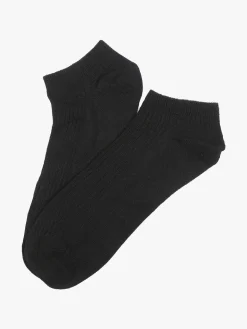 Enrico Coveri Calze sneakers da donna in cotone mercerizzato - nero