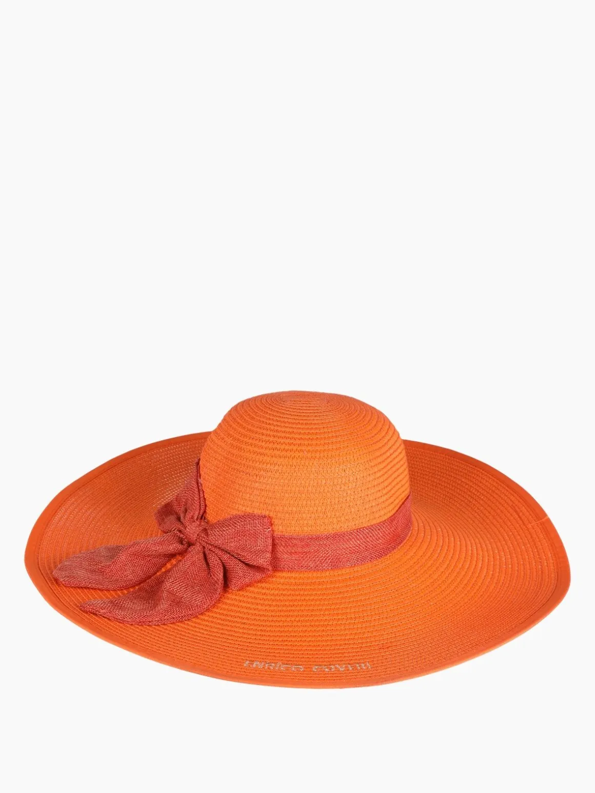 Enrico Coveri Cappello in paglia donna con fiocco