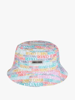 Enrico Coveri Cappello unisex da pescatore con scritte