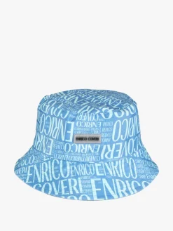 Enrico Coveri Cappello unisex da pescatore con scritte