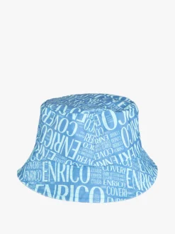 Enrico Coveri Cappello unisex da pescatore con scritte