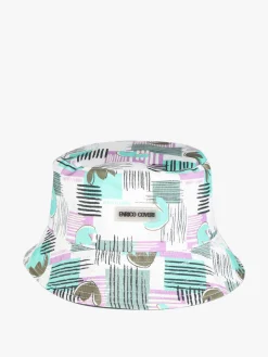 Enrico Coveri Cappello unisex da pescatore con stampe