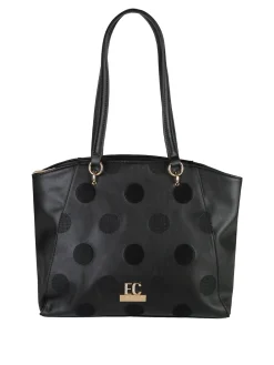 Enrico Coveri Contemporary Borsa a spalla da donna in ecopelle - nero