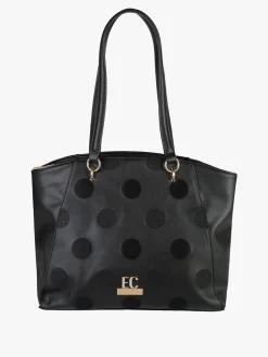 Enrico Coveri Contemporary Borsa a spalla da donna in ecopelle - nero