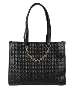 Enrico Coveri Contemporary Borsa donna trapuntata con ciondoli - nero