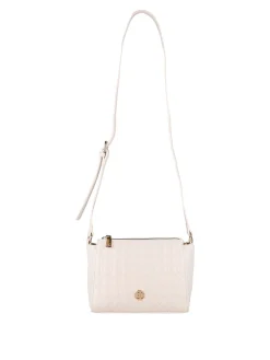 Enrico Coveri Contemporary Borsa mini a tracolla trapuntata - panna
