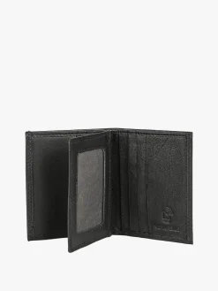 Enrico Coveri Contemporary Mini portafoglio verticale in pelle da uomo - nero