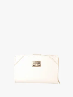 Enrico Coveri Contemporary Portafoglio donna mini in ecopelle - panna