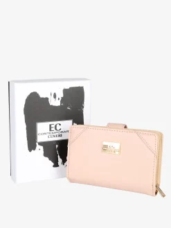 Enrico Coveri Contemporary Portafoglio donna mini in ecopelle - nudo