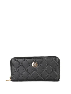 Enrico Coveri Contemporary Portafoglio donna in ecopelle con zip - nero