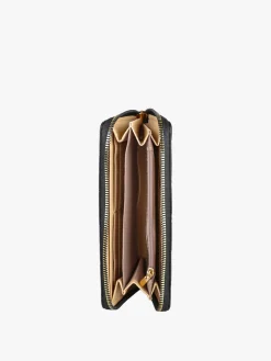 Enrico Coveri Contemporary Portafoglio donna in ecopelle con zip - sabbia