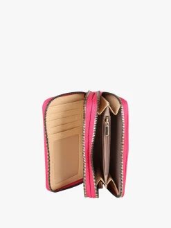 Enrico Coveri Contemporary Portafoglio donna trapuntato con doppia tasca - fucsia