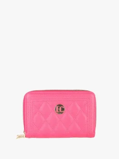 Enrico Coveri Contemporary Portafoglio donna trapuntato con doppia tasca - fucsia