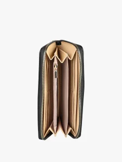 Enrico Coveri Contemporary Portafoglio trapuntato da donna con logo - nero