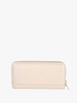 Enrico Coveri Contemporary Portafoglio donna in ecopelle con zip - sabbia