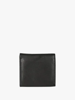 Enrico Coveri Contemporary Portafoglio verticale in pelle da uomo con bottone - blu scuro