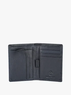 Enrico Coveri Contemporary Portafoglio verticale in pelle da uomo - blu scuro