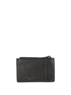 Enrico Coveri Contemporary Portatessere da uomo in pelle - nero