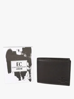 Enrico Coveri Contemporary Portafoglio in pelle da uomo - moro