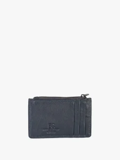 Enrico Coveri Contemporary Portatessere da uomo in pelle - blu scuro