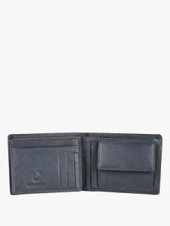 Enrico Coveri Contemporary Portafoglio in pelle mini da uomo - blu scuro